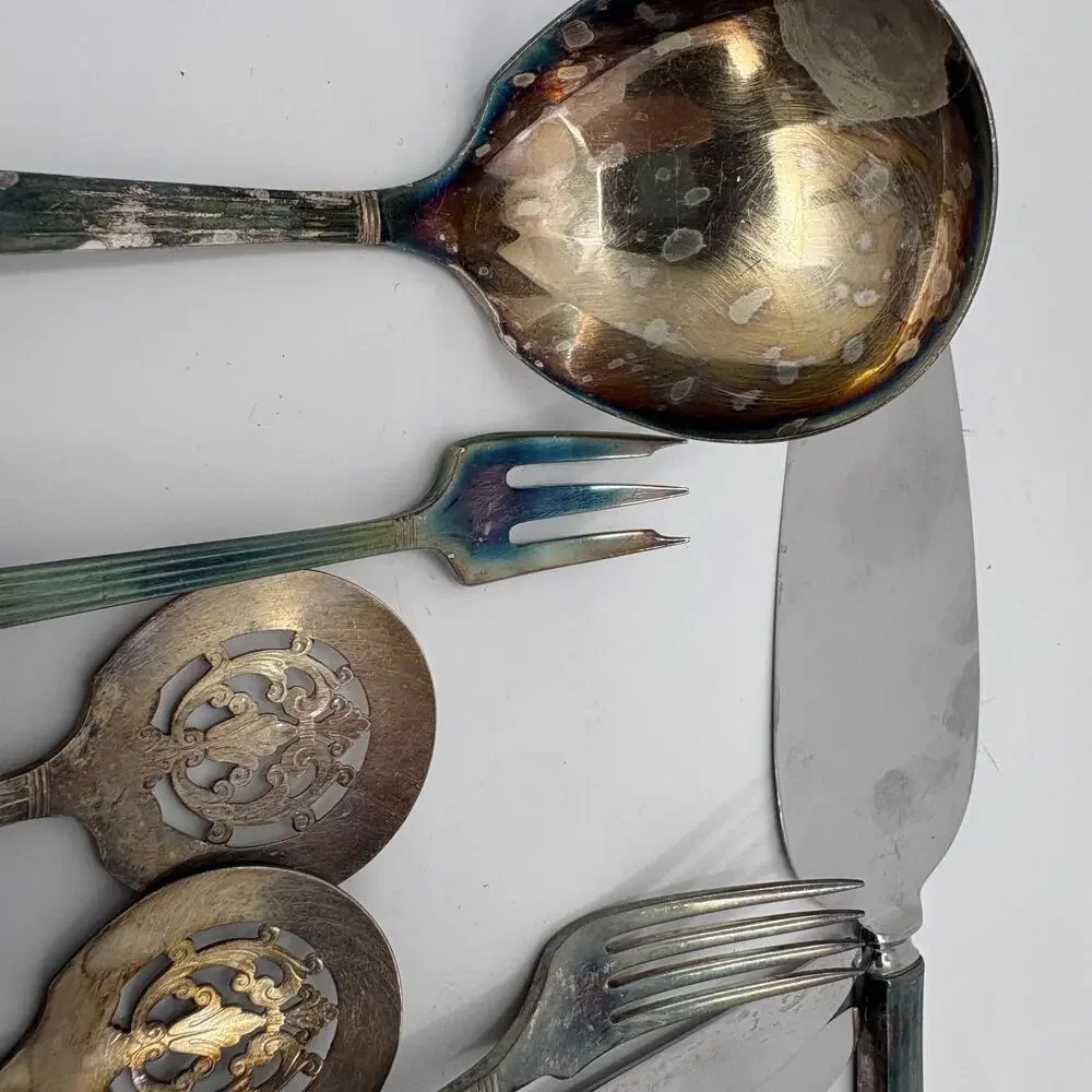 Vintage Silverplate Flatware Serving Utensils Lot Of 15 Community Plate Rogers